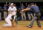Bulls lose on play at plate