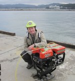 Underwater robots and their operators return from Japan