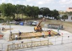 Construction for Solar Decathlon close to completion