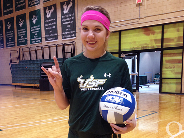 USF volleyball player defies the odds