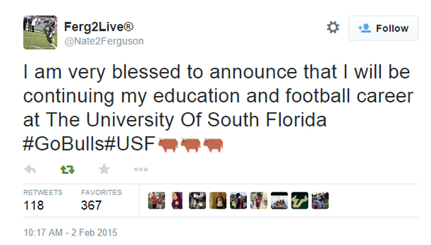 3-star defensive back flips to USF