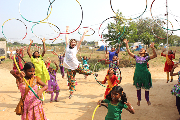 USF alumna finds hope in hula-hoops