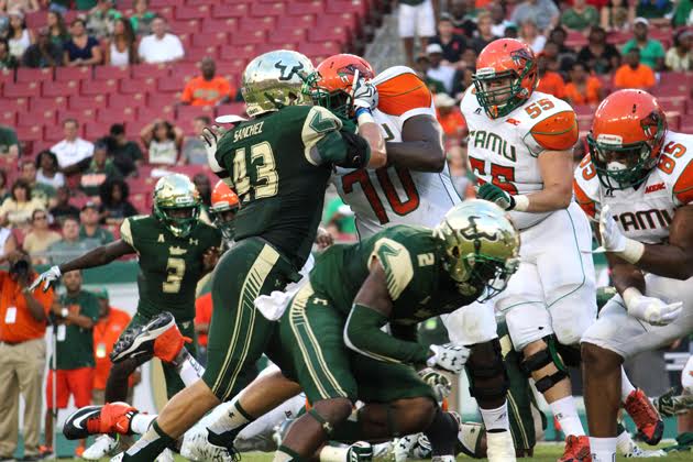 USF’s defense flexes muscle in 51-3 rout of Florida A&M