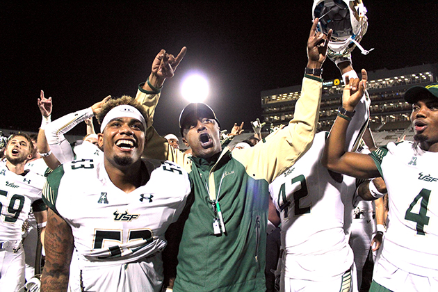 USF rolls past rival UCF, but is denied spot in AAC title game