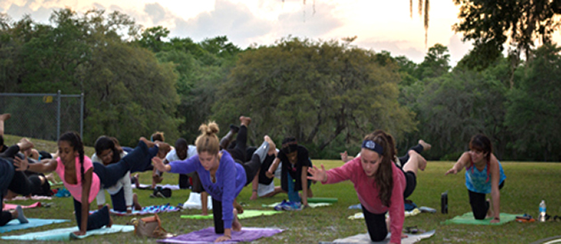 Yoga enables students to ease anxiety and stress