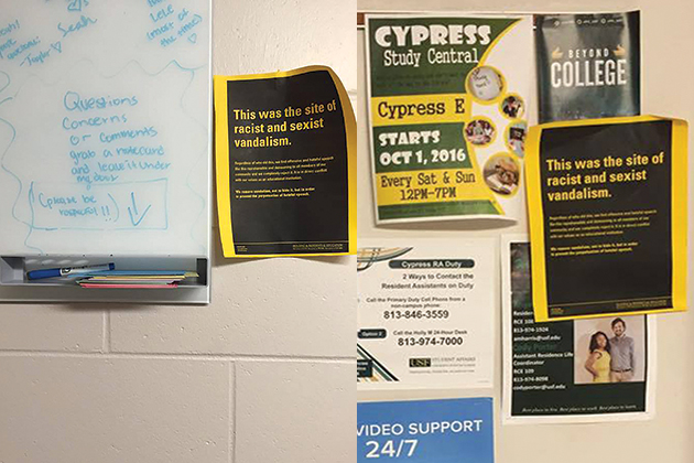Hateful vandalism on campus should spark outrage, not silence