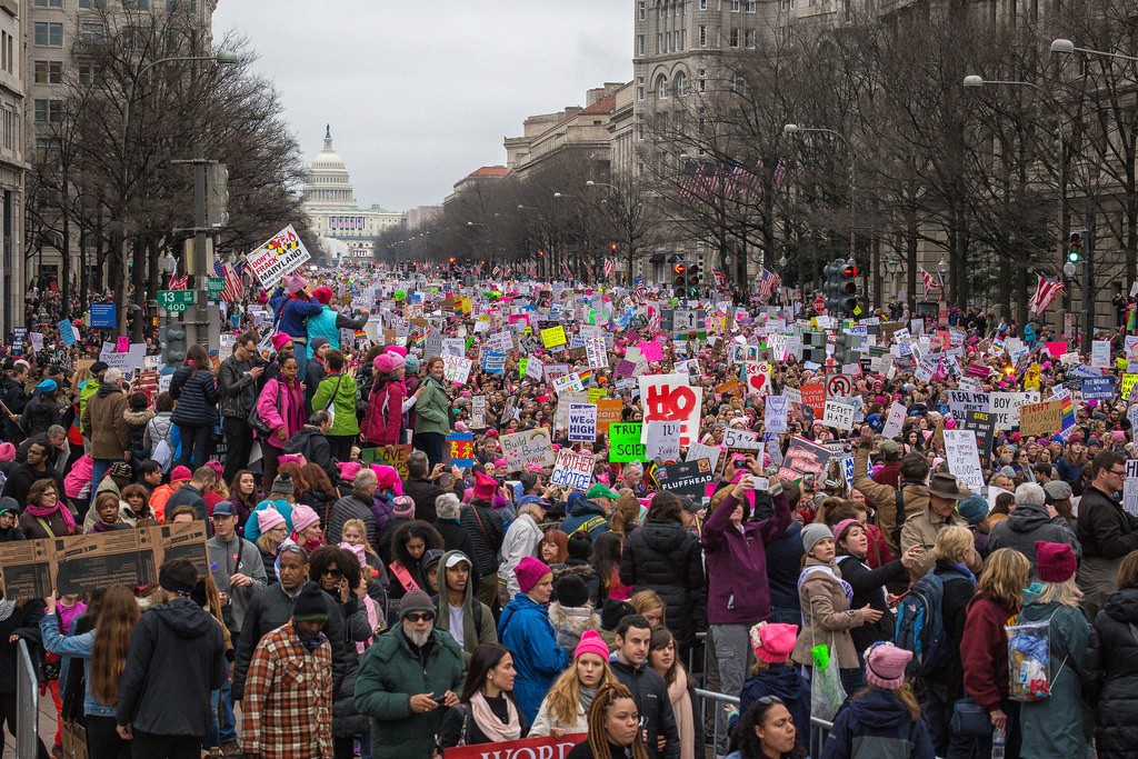 Women’s marches capture the nation’s attention