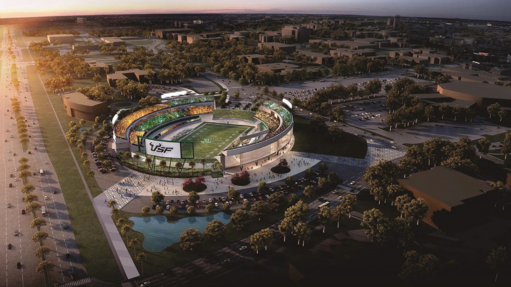 USF examining options for on-campus football stadium
