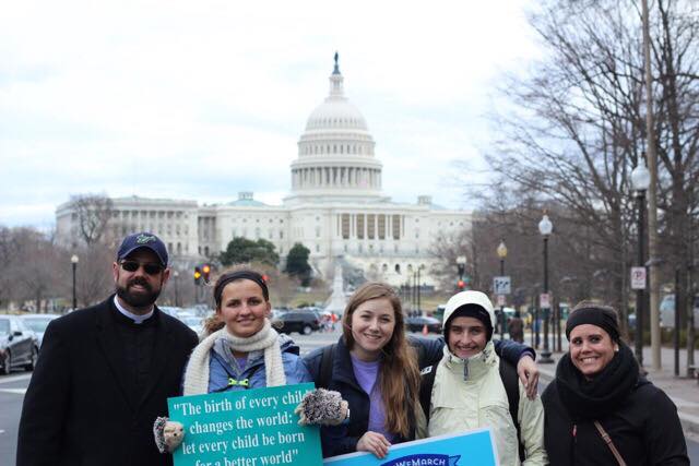 Students make their way to DC for the 45th annual March for Life