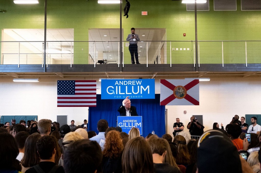 Sanders shows support of Gillum’s gubernatorial campaign