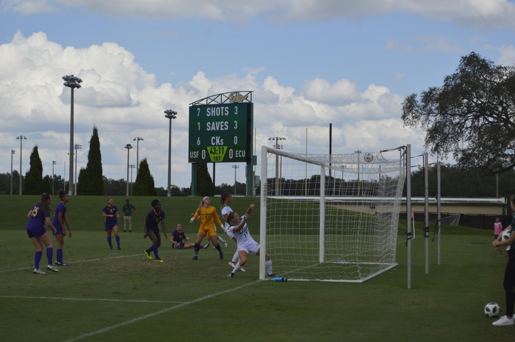 USF women’s soccer stays undefeated at home in 4-0 win against ECU