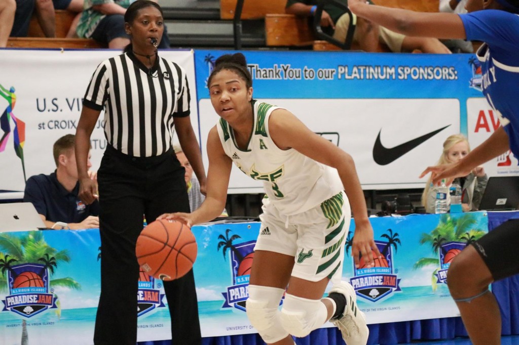 Harvey earns Paradise Jam honors, USF loses two of three games in weekend tournament