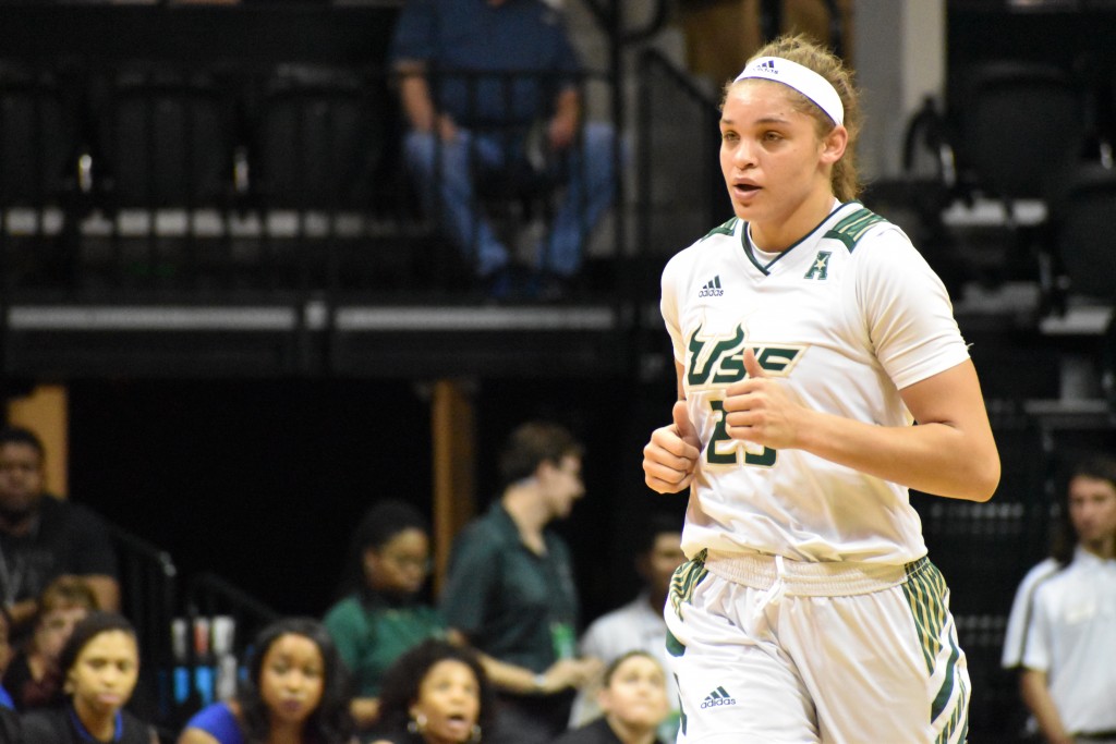 Henshaw’s double-double not enough to make up for missed 3-pointers by USF women’s basketball
