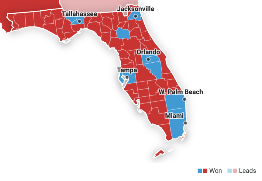 Florida election night recap Trump wins Florida, Hillsborough County