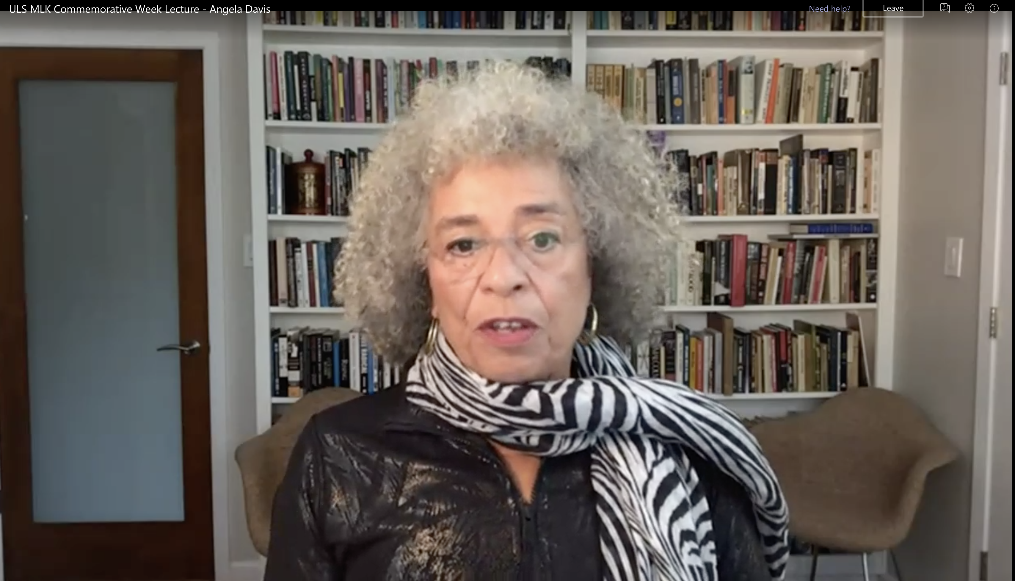 Angela Davis critiques capitalism, systemic injustices during ULS