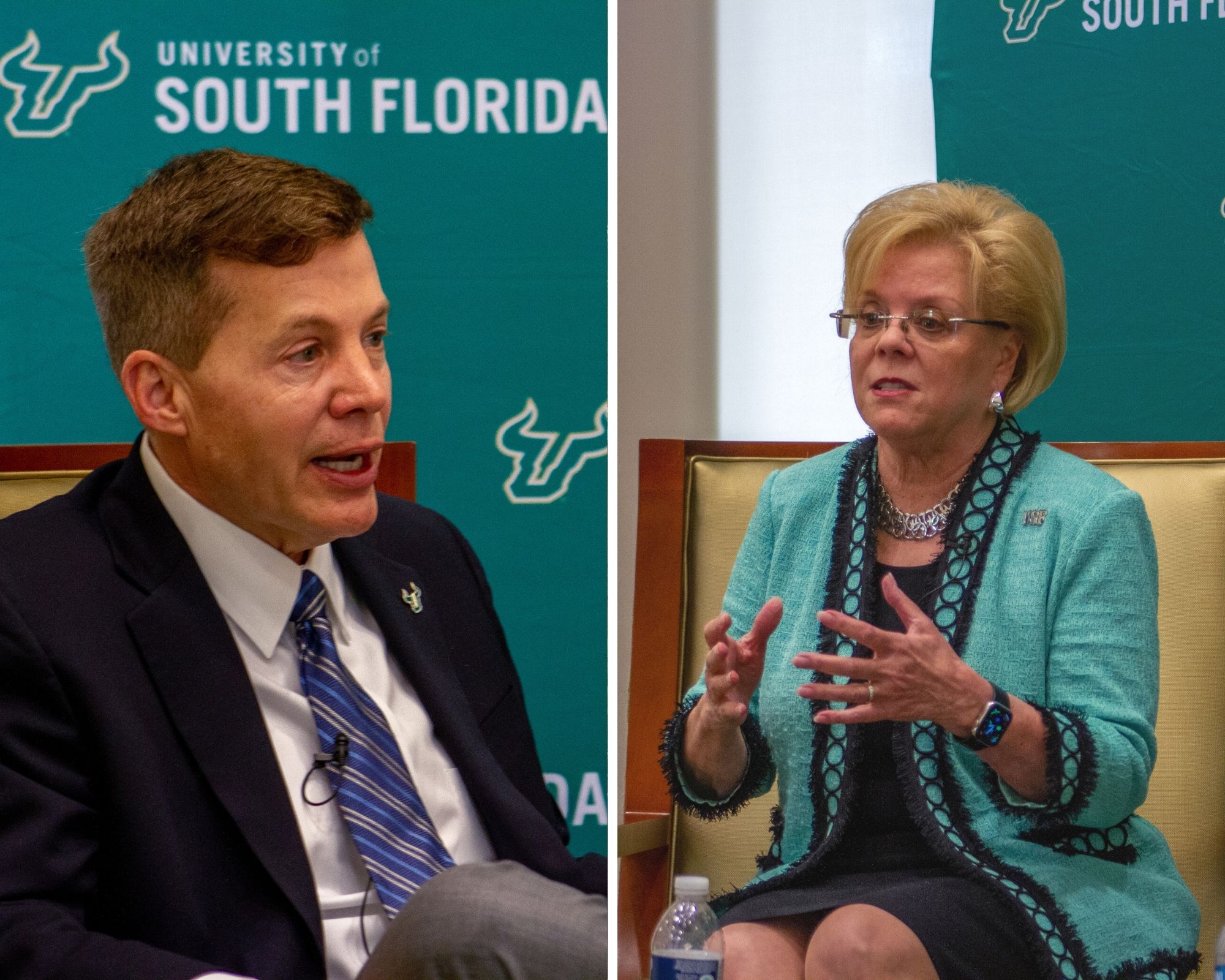 Law, Talley visit campuses as presidential appointment nears