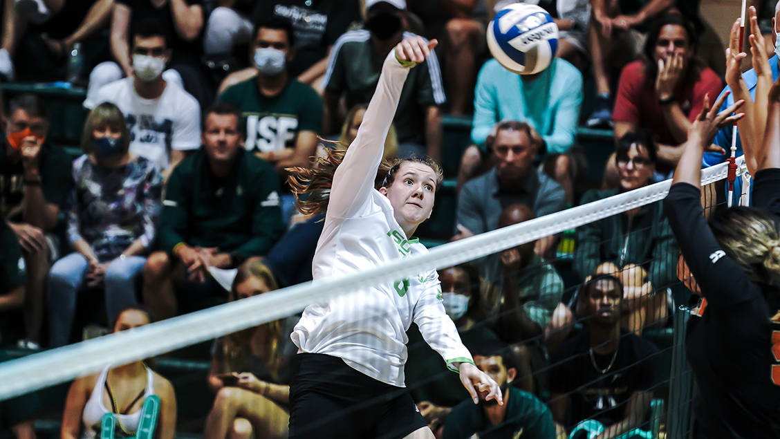 Game-winning kill gives USF volleyball victory over ECU