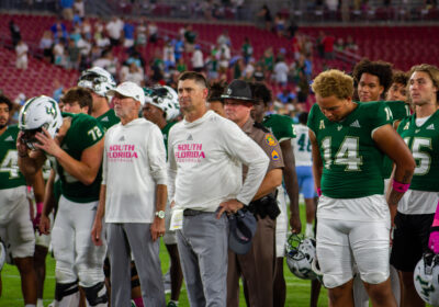 Coach Jeff Scott accepts responsibility for 54-28 loss to Temple