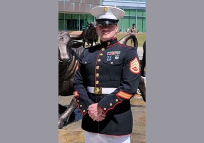 Unfinished business: Travis Hardy balances classes while serving in Marines