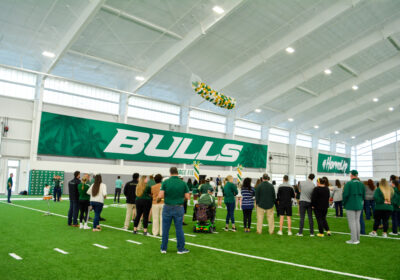 USF cuts proverbial ribbon on indoor performance facility
