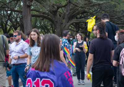 USF community protests DeSantis’ higher education proposals, investigations as part of statewide walkout