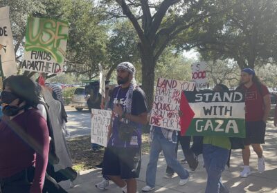 ‘Keep speaking out’: USF students host rally to advocate for Palestine