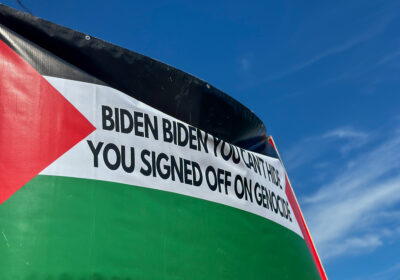 ‘Genocide Joe has got to go’: Pro-Palestine protestors gather during Biden’s visit to Tampa