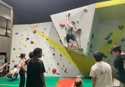 USF students ‘hooked’ on using new bouldering wall in REC Center